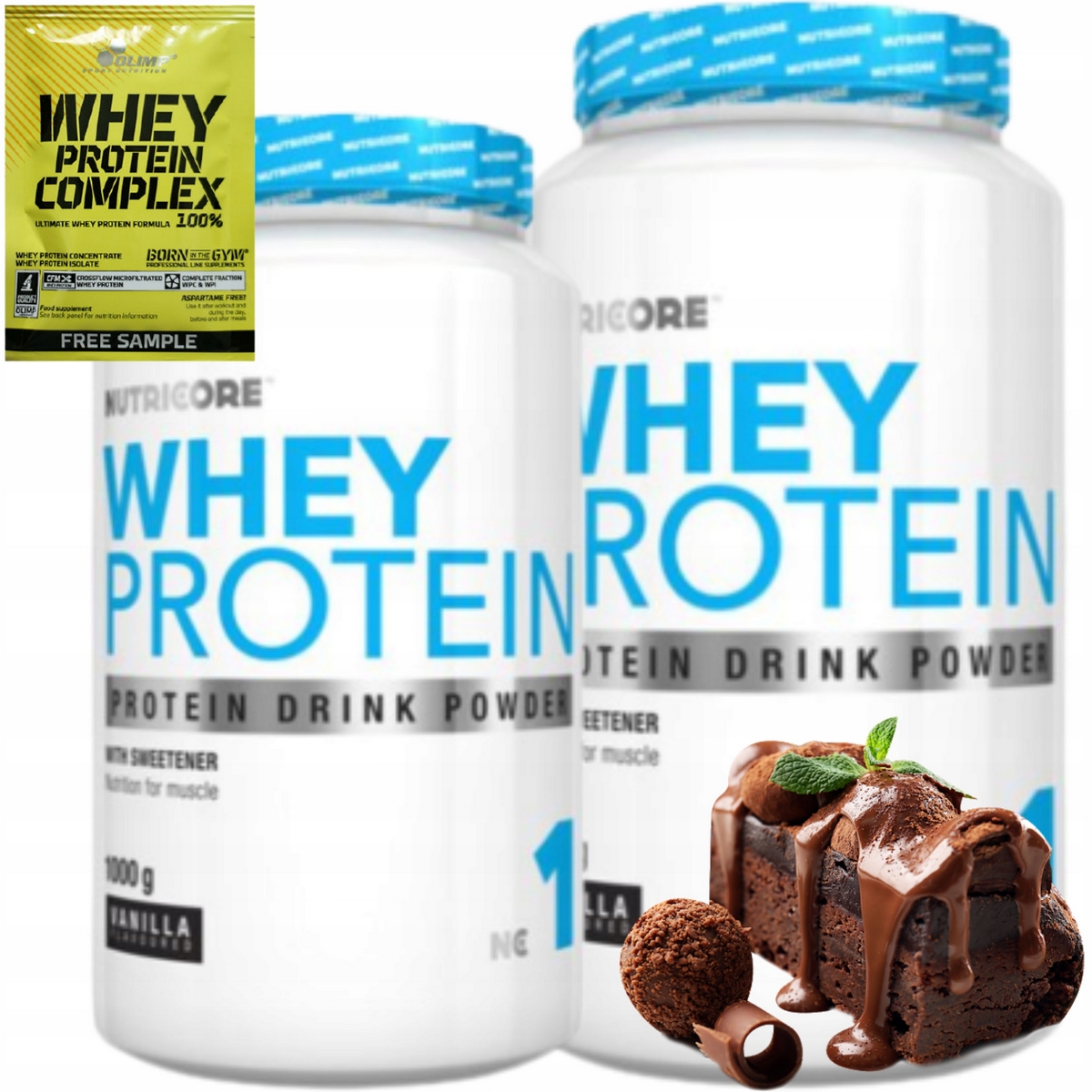 Proteín - 100% srvátkový proteínový proteínový kondicionér 2 kg bielkovín