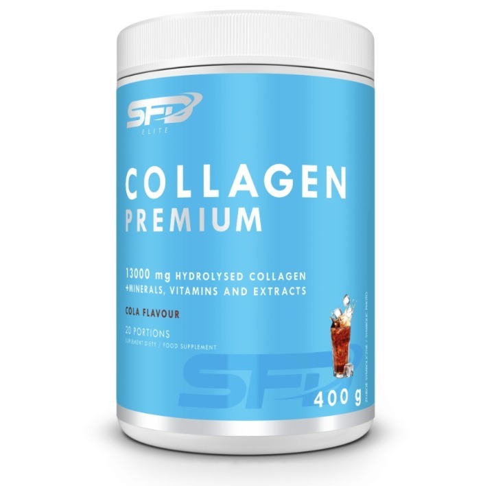 SFD KOLAGÉN PREMIUM 13000 mg 400 g – hydrolyzovaný kolagén s MSM, vitamínmi a minerálmi, príchuť Cola