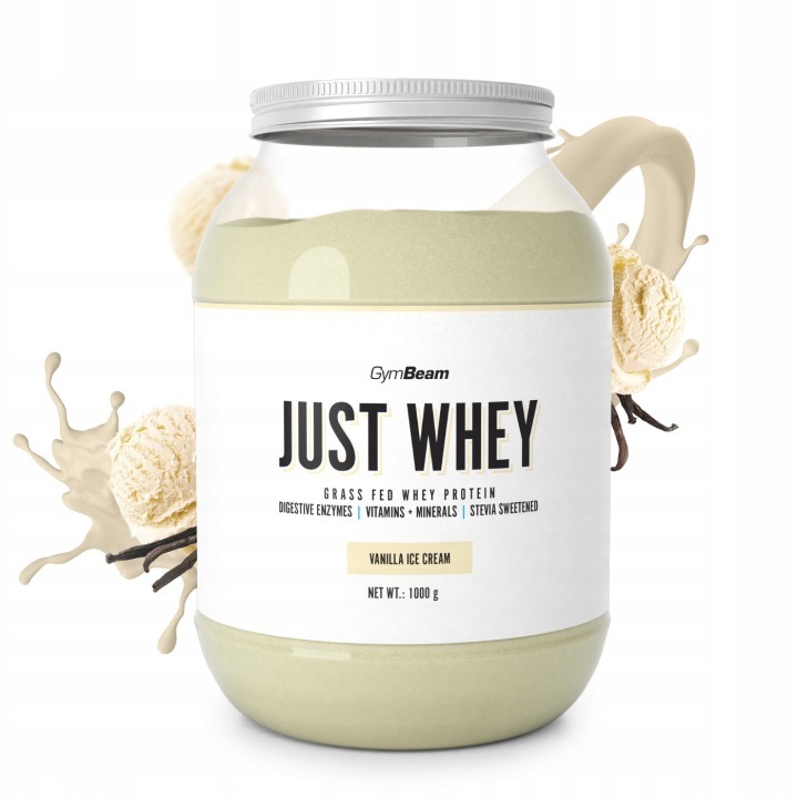 Just Whey WPC/WPI/WPH 1000 g – srvátkový proteín vanilkový GymBeam