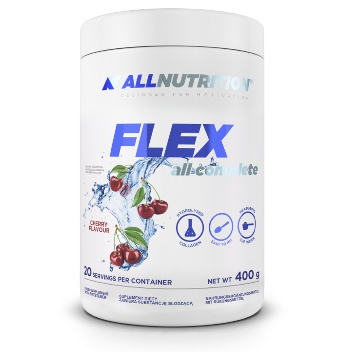 ALLNUTRITION FLEX ALL COMPLETE 400 g – Hydrolyzovaný kolagén s vitamínom C, B6 a horčíkom pre zdravé kĺby, kostí a svaly