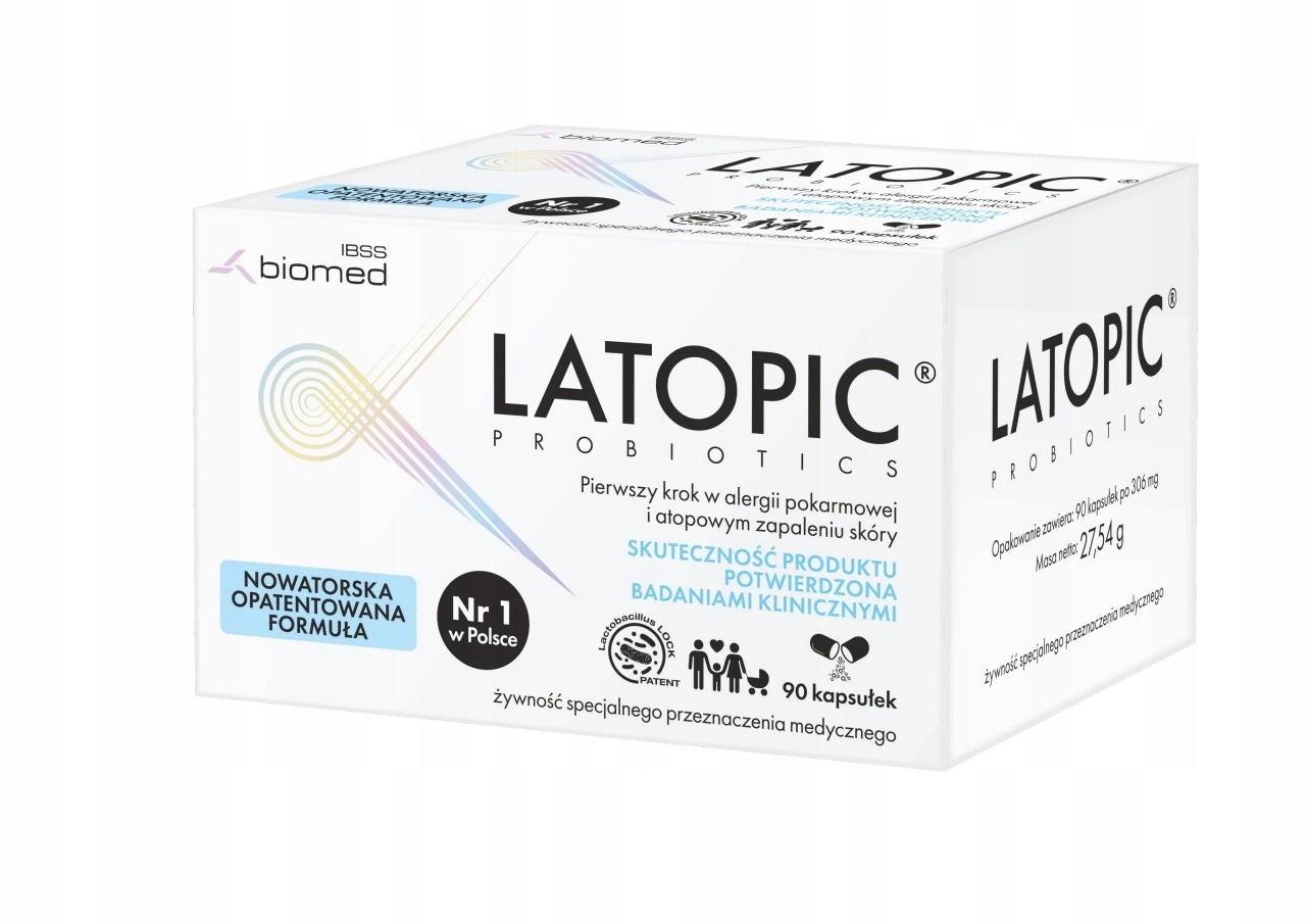 Latopic® 90 kapsúl – probiotikum pri atopickej dermatitíde (AD) a potravinovej alergii