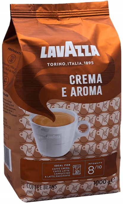 Zrnková káva - 1 kg Zrnková káva LAVAZZA CREMA E AROMA Čerstvá