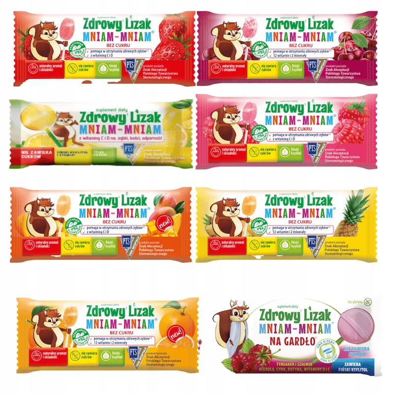 25ks Zdravá Lollipop s Xylitolom 6g 8 Flavors