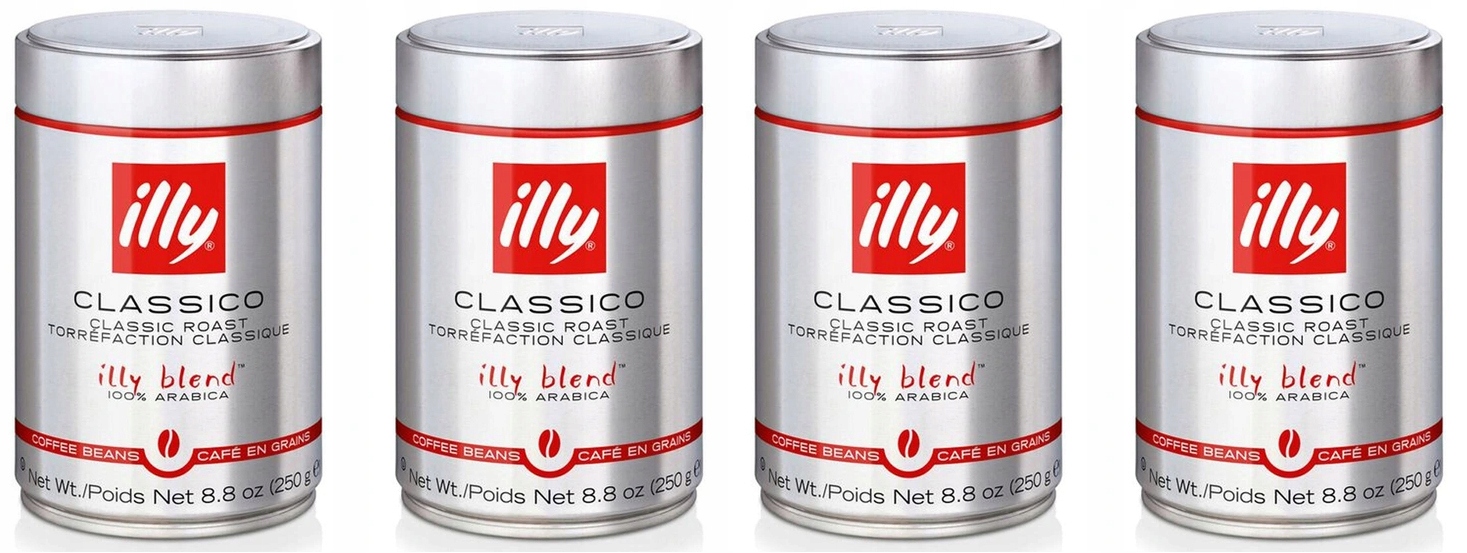 Zrnková káva - 4 x Káva Beans Illy Blend Classico 250 g