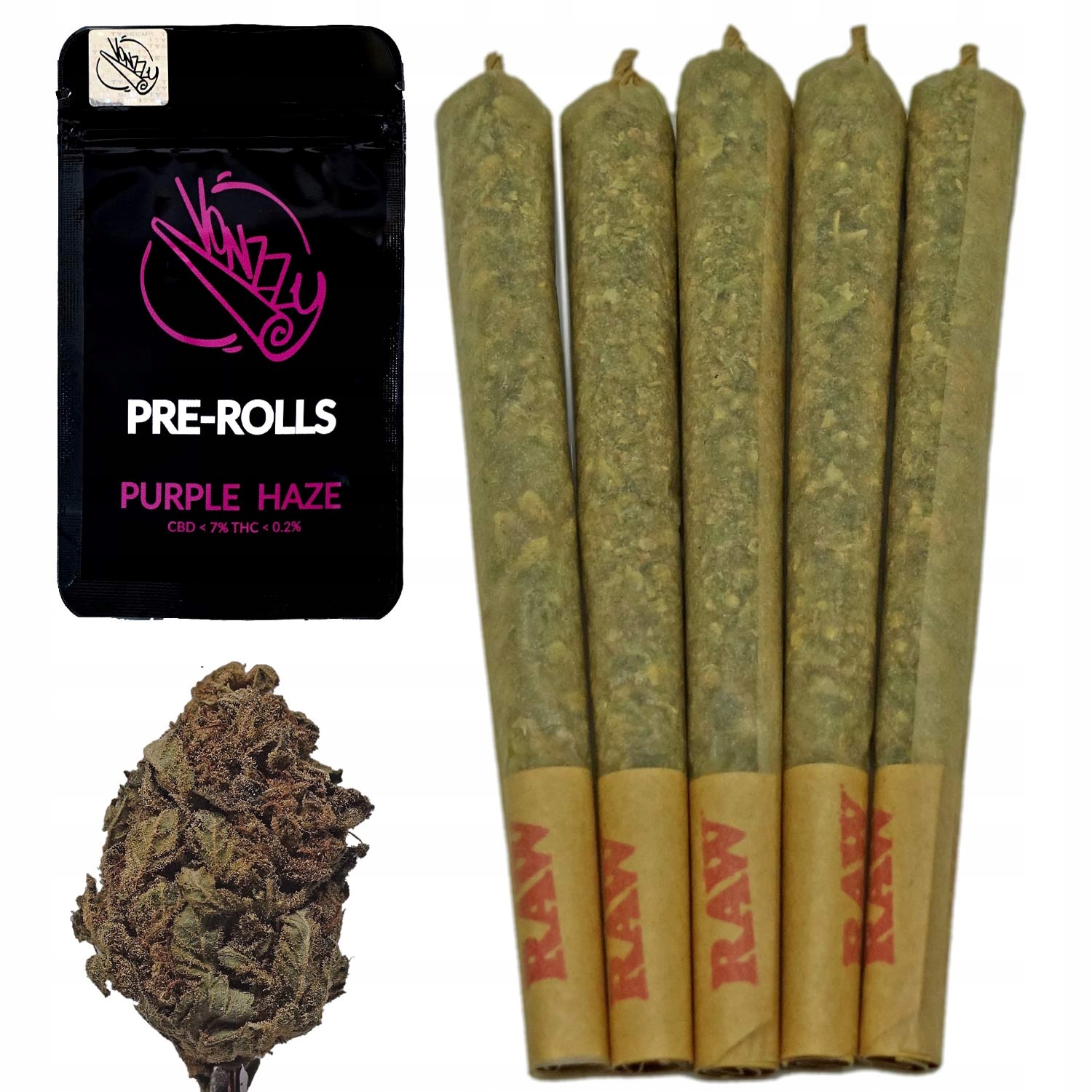 CBD - 5x Joint CBD Vonzzy Purple Haze Blunt SUSHI CBD