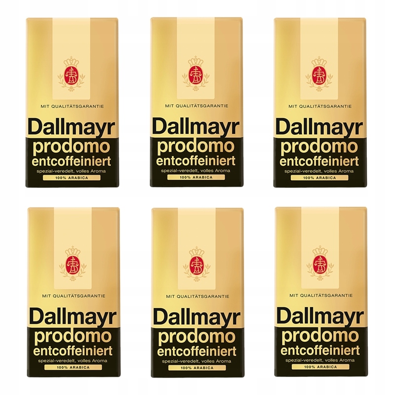 Káva mletá - 6x DALLMAYR PRODOMO bez kofeínu 500g + ZDARMA!