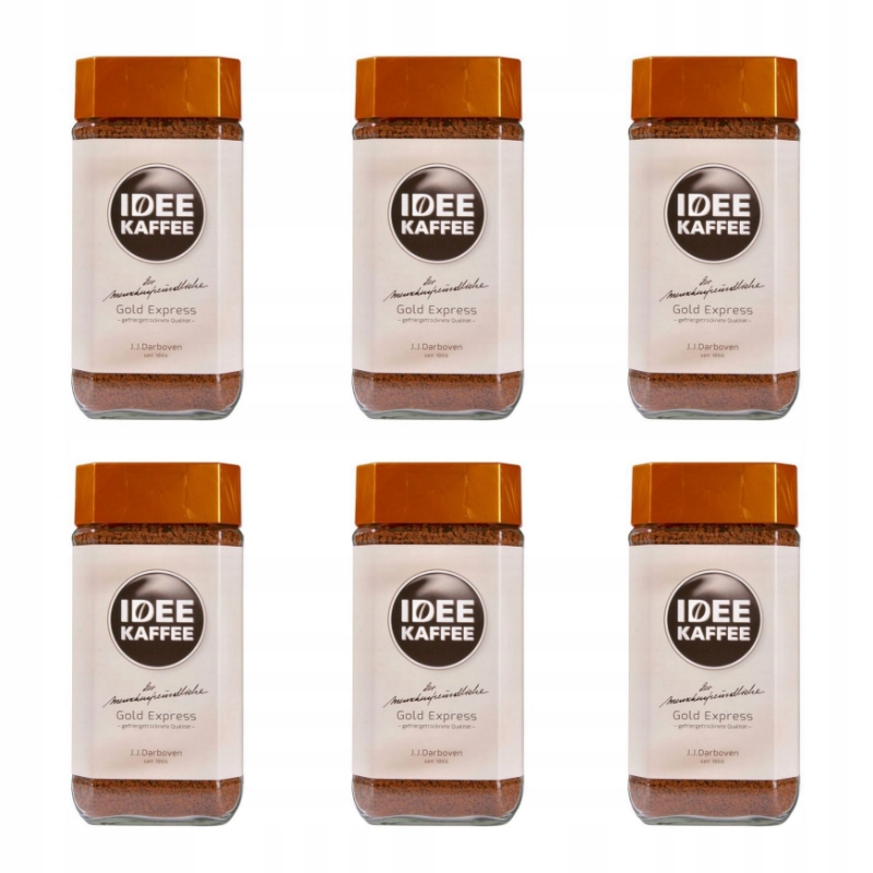 Instantná káva - 6x IDEE KAFFE GOLD 100g rozpustný + ZADARMO!