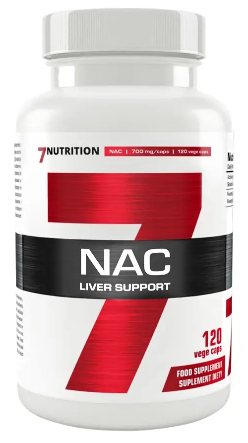 Aminokyseliny - 7Nutrition NAC 120 kapsúl. N-acetylcysteín detoks