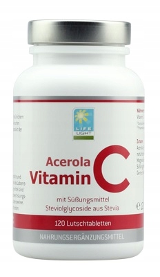Tablety Acerola vitamínu C 120 pre saciu životnosť LIG