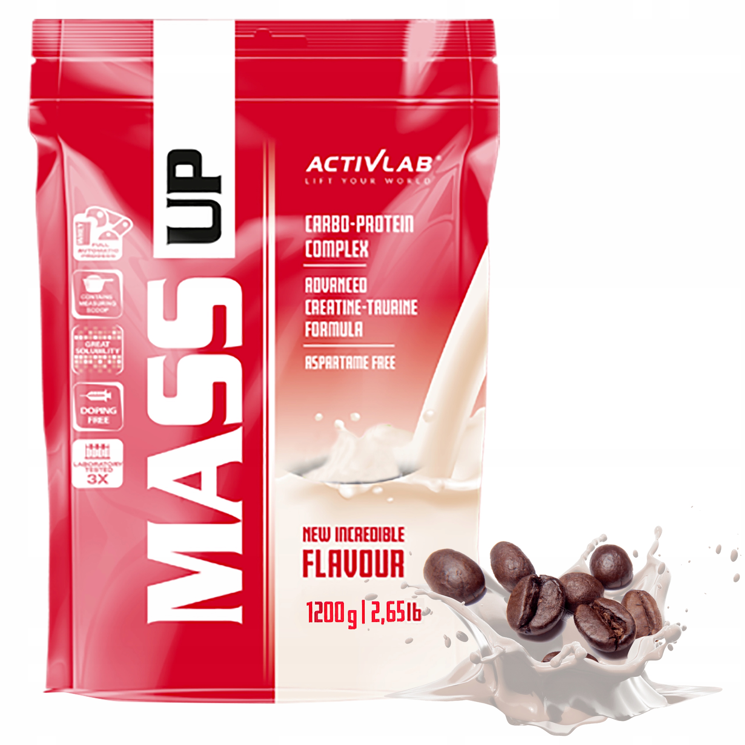 Gainer - ActivLab Mass UP 1200g Gainer Protein Hromadná sila