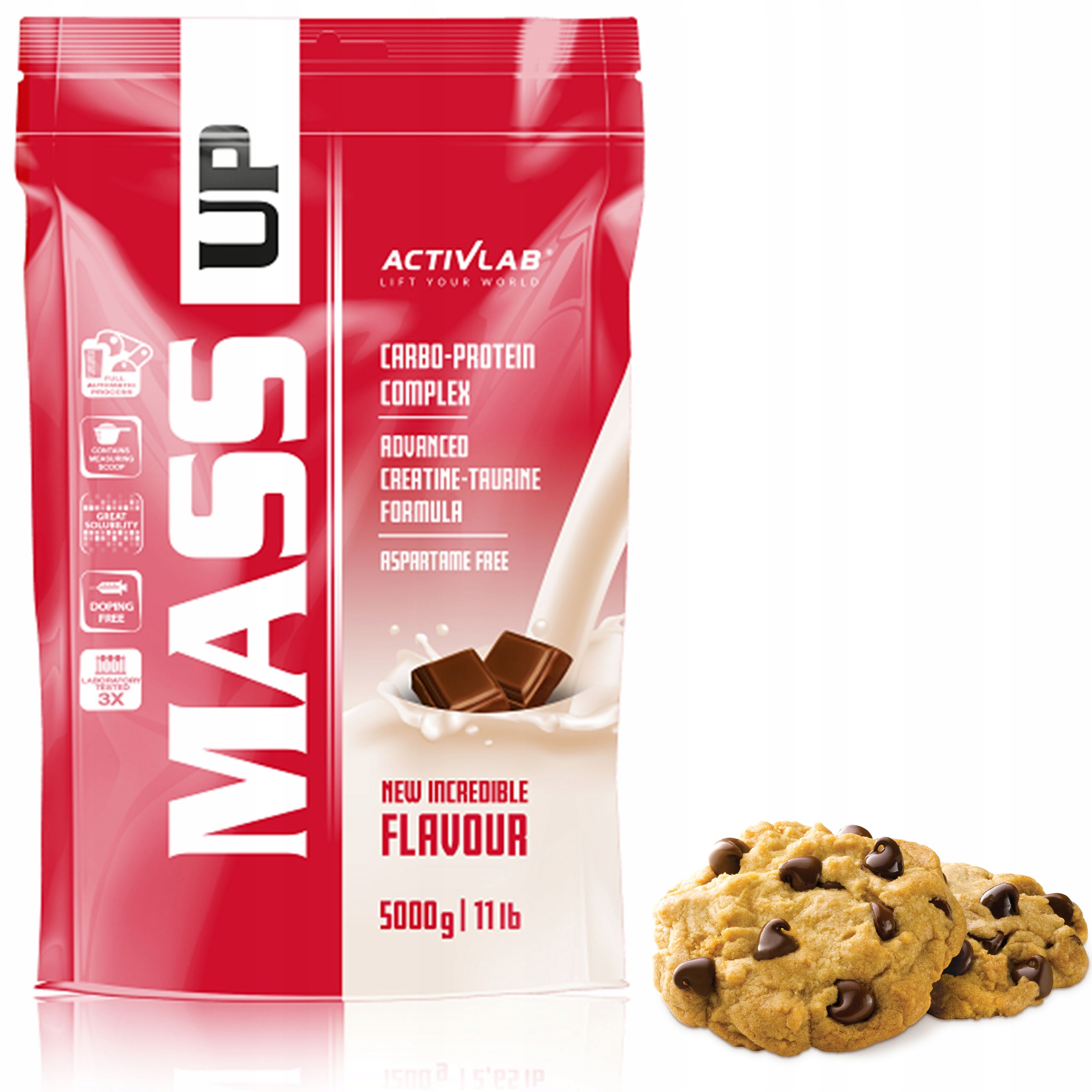 Gainer - ActiveLab Mass Up 5kg Gainer Protein Nutrient Hmotnosť