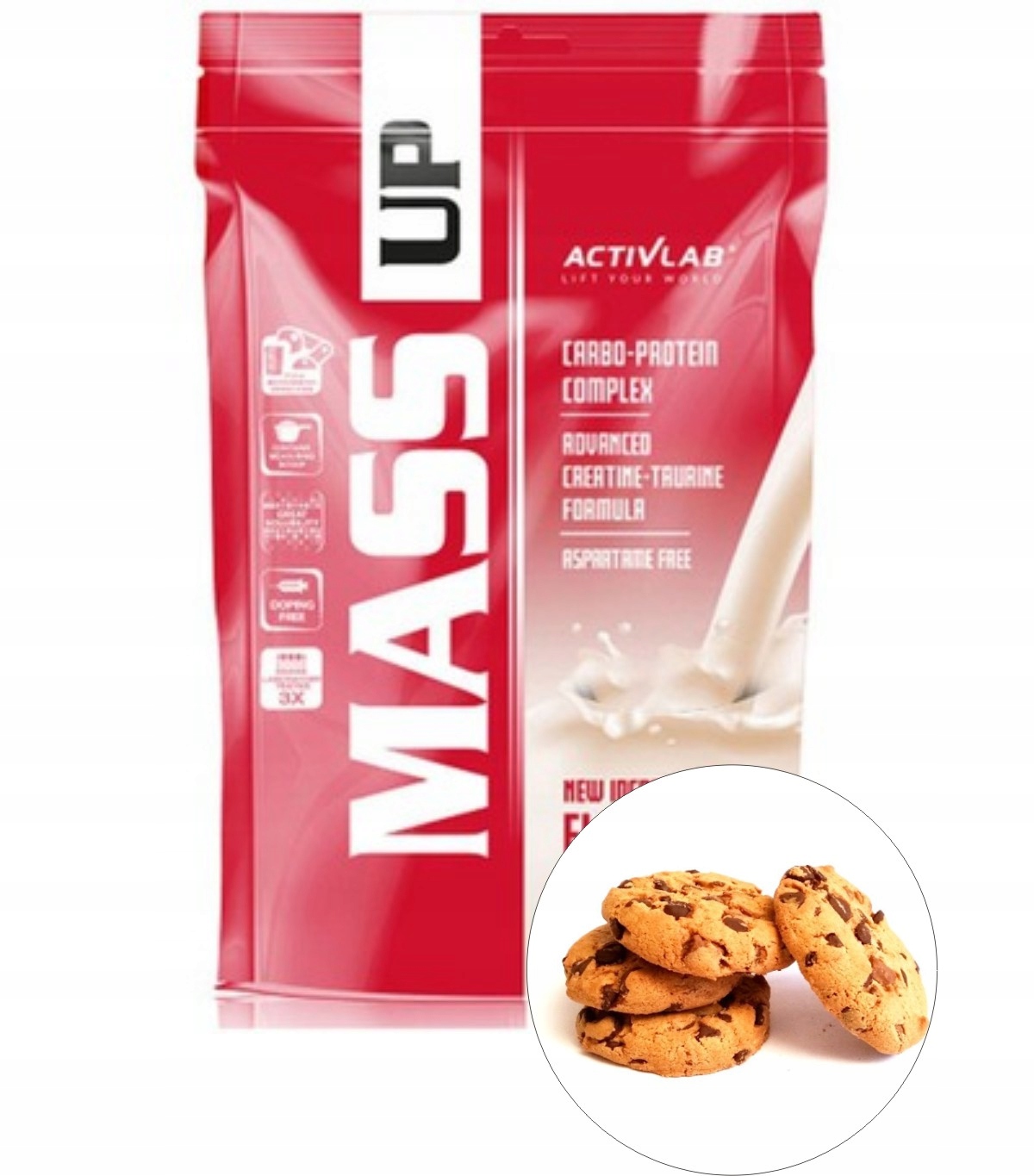 Gainer - ActiveLab Mass Up Cookie 5kg Gainer Mutant