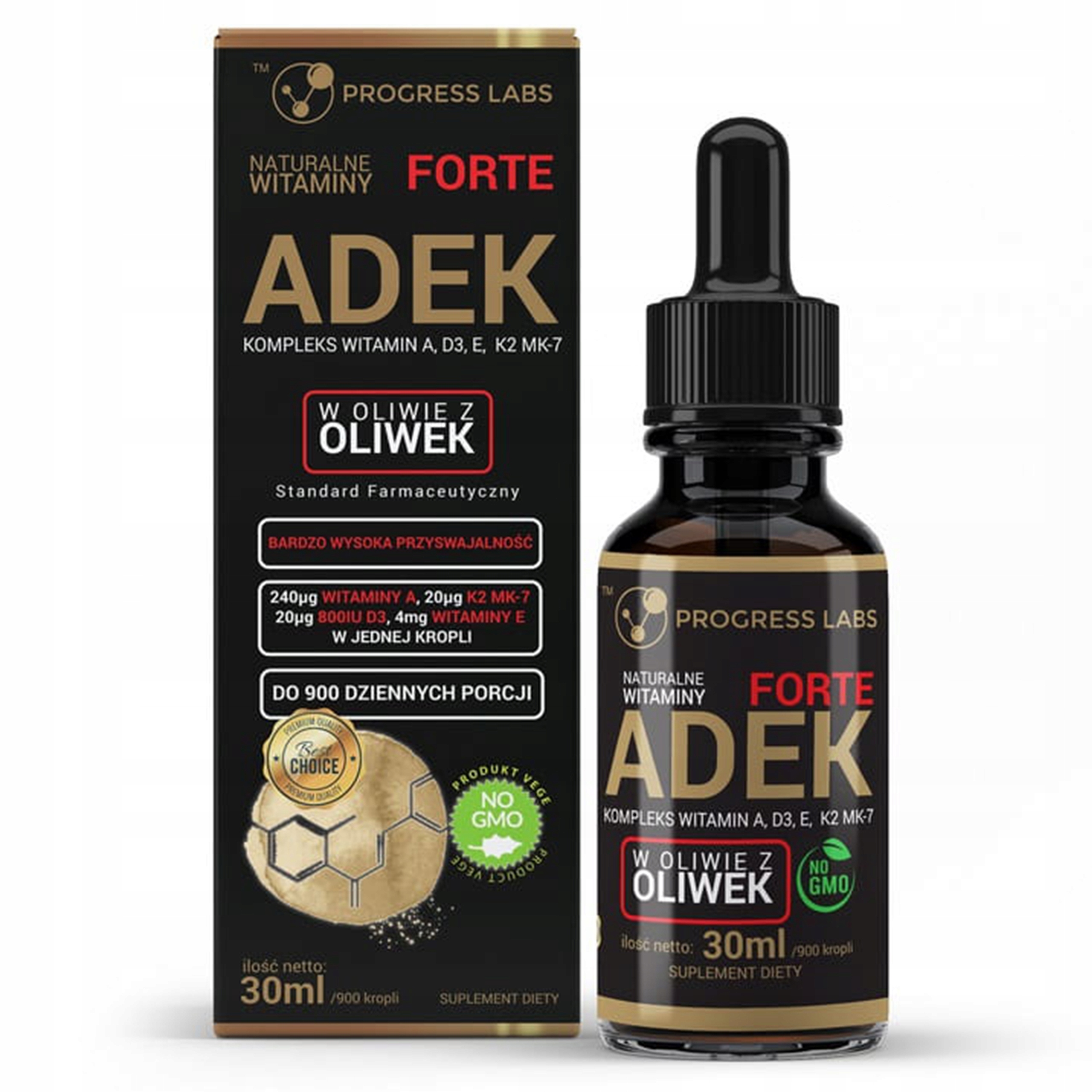 ADEK FORTE DROPS VITAMÍN A D3 E K2 MK-7 KOMPLEX