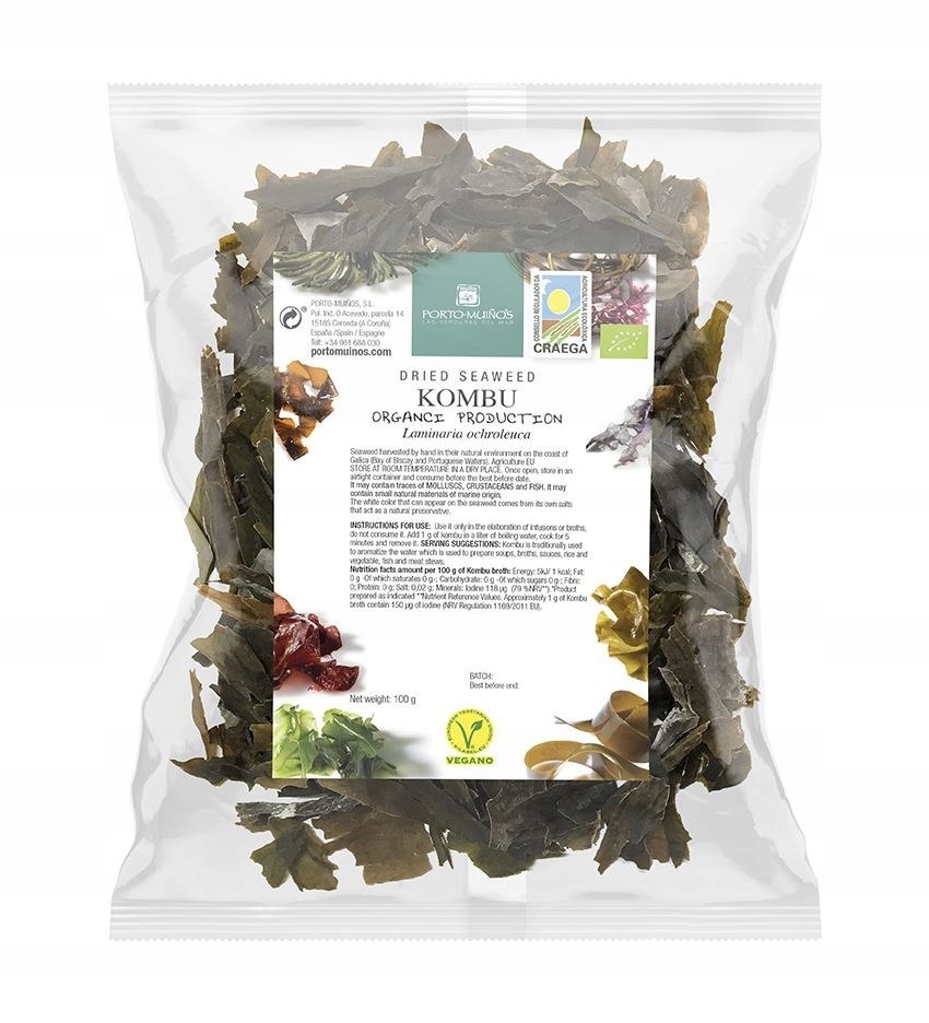 Japonska kuchyňa - Morské riasy Sušené - Bio 100 g (FO kabelka