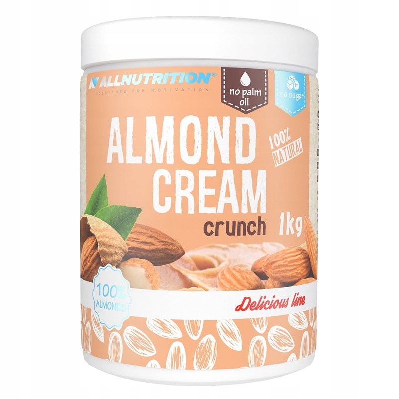 Allutrition mandľový krém 1000g arašidové maslo