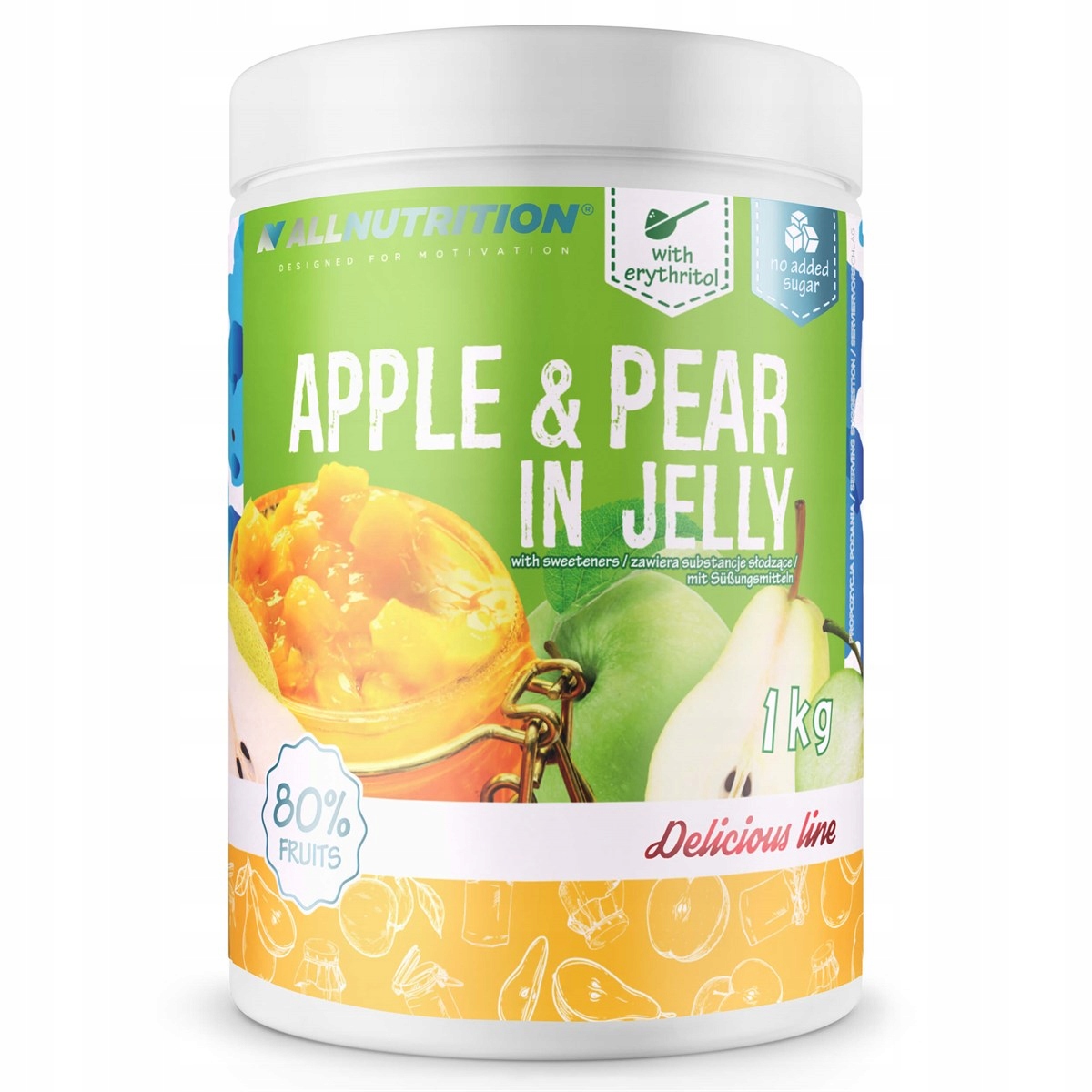 Allutrition Apple & hruška v Jelly 1000g
