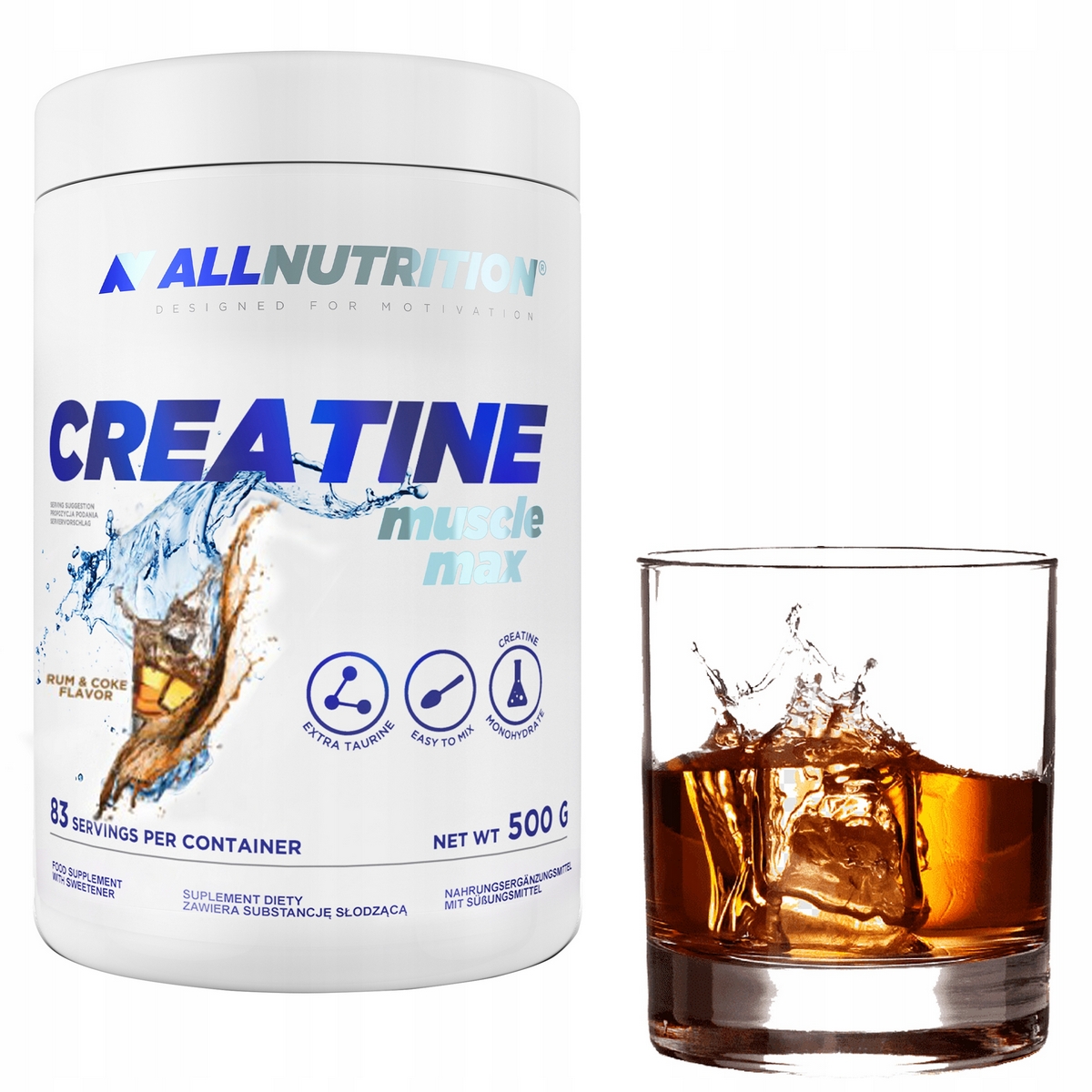 Kreatín - Allutrition Creaine 500g monohydrát CREATINA