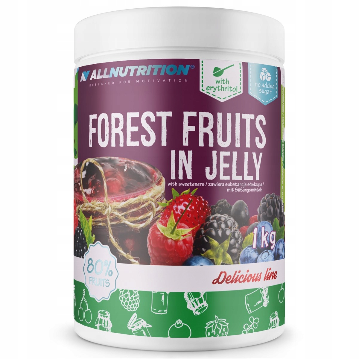 Allutrition lesné plody v Jelly 1000g ovocie leś
