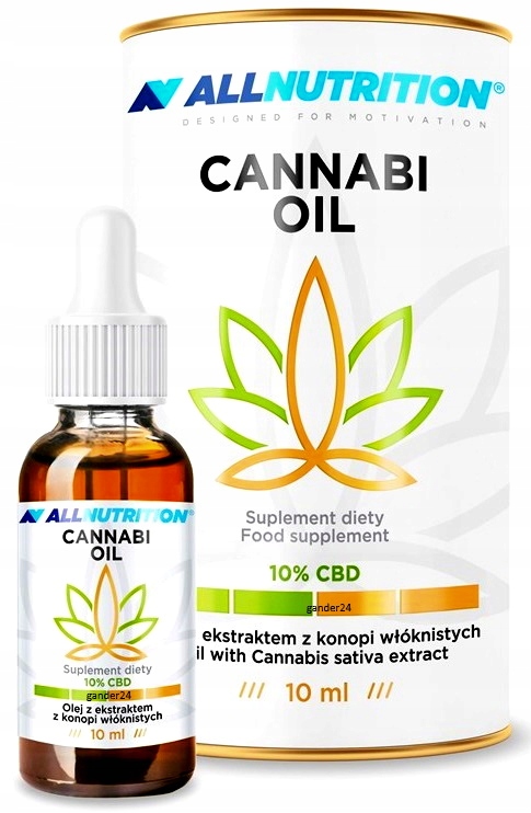 CBD - AllNutrition CBD konopný olej 10% 10ml Cannabi Oil