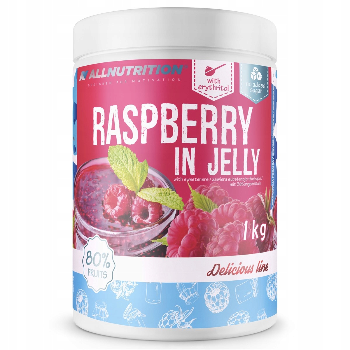 Allutrition Raspberry v Jelly 1000g Raspberry
