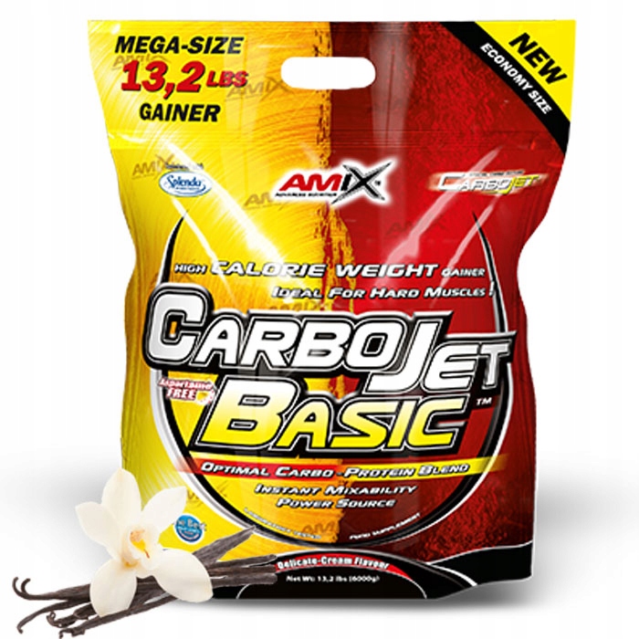 Gainer - Amix Carbo Jet Basic 6kg - vanilka