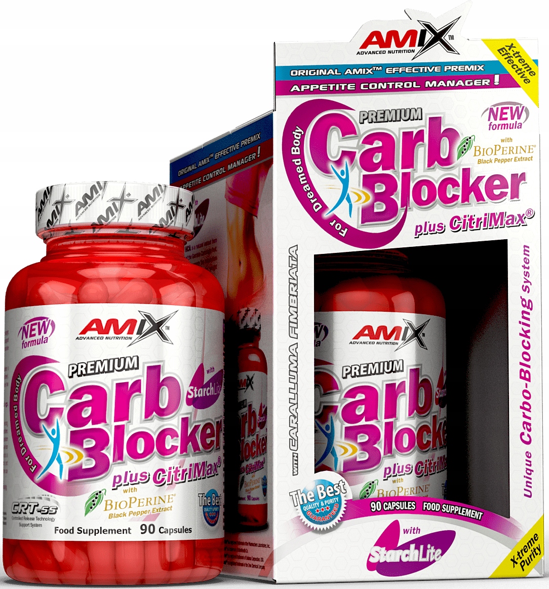Spaľovač tuku - Blokovač karbónov AMIX so spaľovačom Caps Starchlite 90