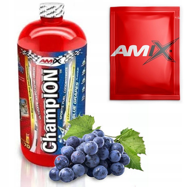 Amix Champion Isotonik 1 liter. Chuť: hrozno