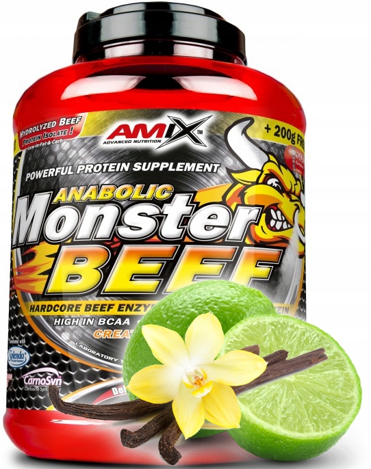 Proteín - AMIX MONSTER BEEF BEEKOVÉHO BEEF HYDROLYZATE 90% 1KG
