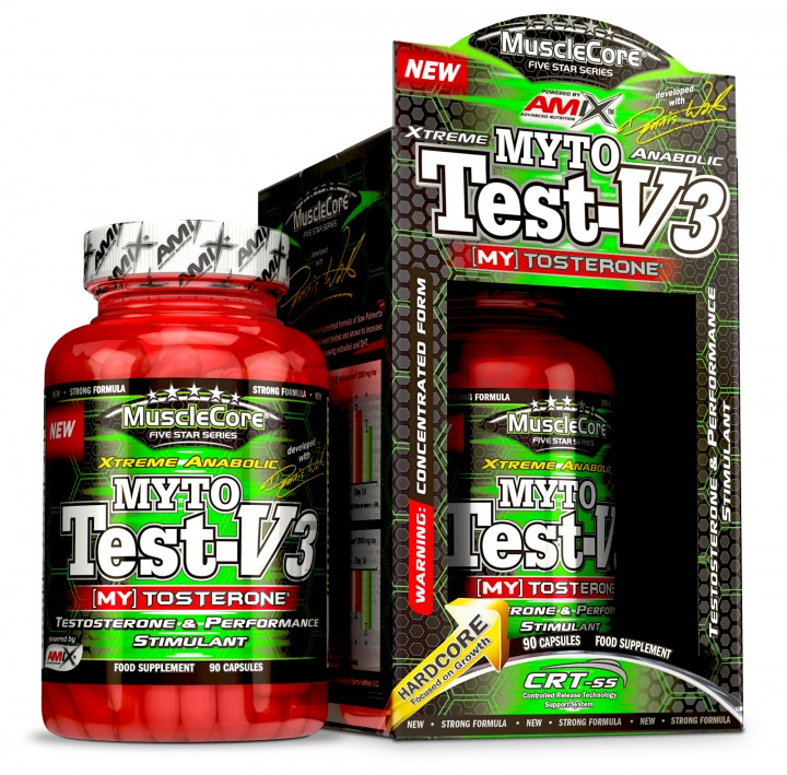 Testosterón - Amix Musccore Test V-3 90 kapsuly
