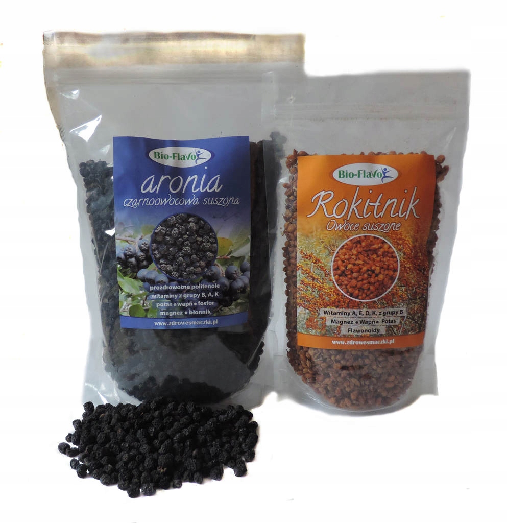 Sušené ovocie - Aronia sušená 1KG + more Buckthorn sušená 250 g