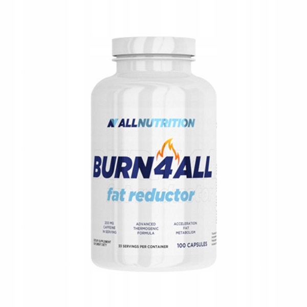 Spaľovač tuku - Allutrition Burn4all Fat Burner 100 čiapky