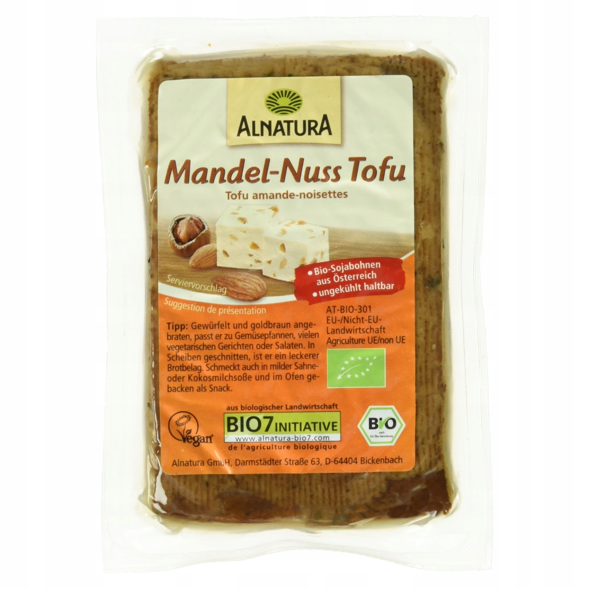 Alnatura Bio Tofu Mandľový a Orechový Vegán 6x200g