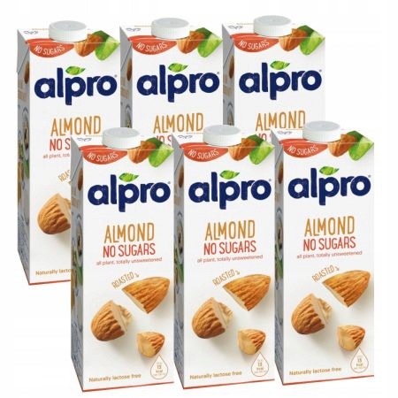 ALPRO ALMOND DISTY UNESENTED 6X 1L SET