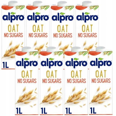 Alpro ovsený nápoj nepotolený SET 8X 1L