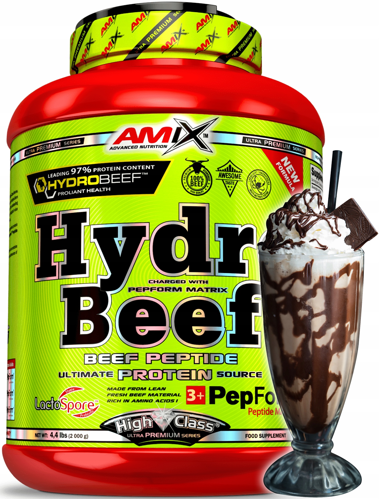 Proteín - Amix Hydro Beef High Class Protein 1000g
