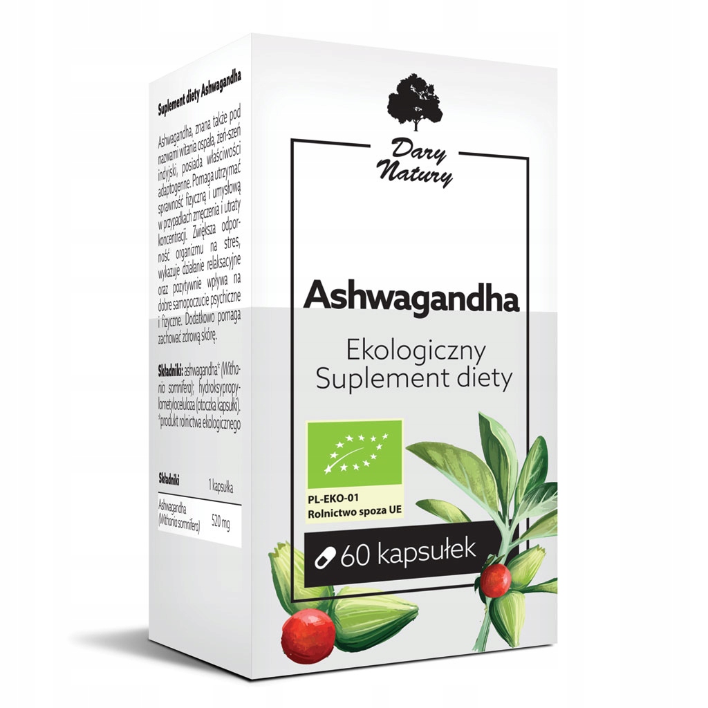 Ashwaganda Eco 60 kapsúl Darčeky prírody