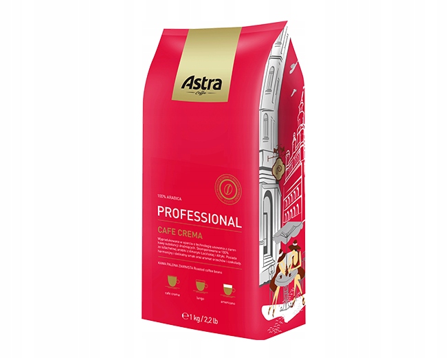 Cappuccino - Kapučíno - ASTRA Professional CreamA 4-PAK 4KG Káva Granular