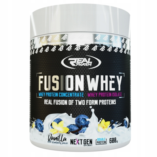 Proteín - Protein Real Pharm Fusion Swey 600g Vanilla-Jagoda