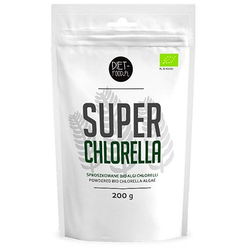 BIO CHLORELLA prášok 200g DIET-FOOD chlorofyl