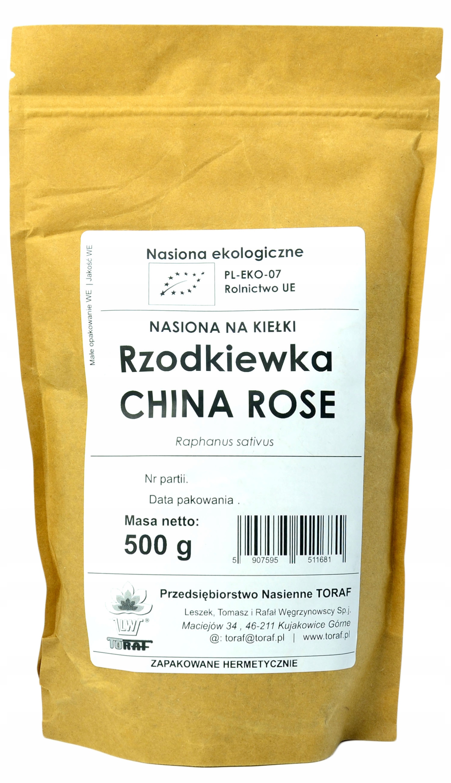 BIO KRYTY Organické reďkovky semien 500g EKO