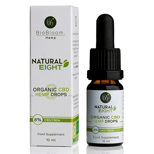 CBD - Bibloom Konopný olej 8% CBD / CBDA 800 mg 10 ml