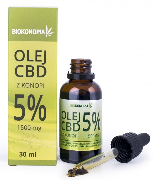 CBD - Bioconopy z konopného oleja 5% CBD 1500mg 30 ml Polsk