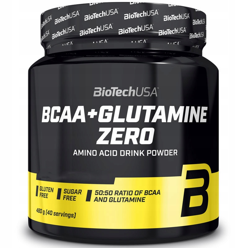 Aminokyseliny - Biotech BCAA + Glutamín Zero 480g Aminokyselina Sila