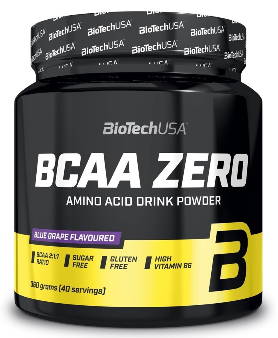 Aminokyseliny - BIOTECH BCAA ZERO 360 g AMINOKYSELINY AMINO PRÁŠOK