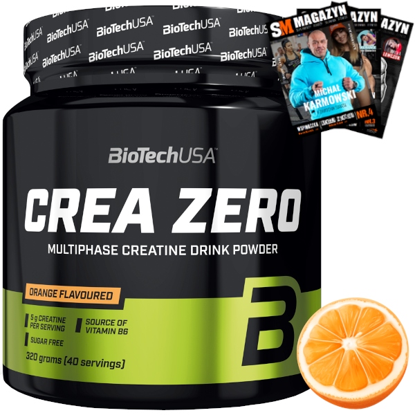 Kreatín - Biotech Crea Zero 320 g Kreatín Mix pre hmotnostnú silu