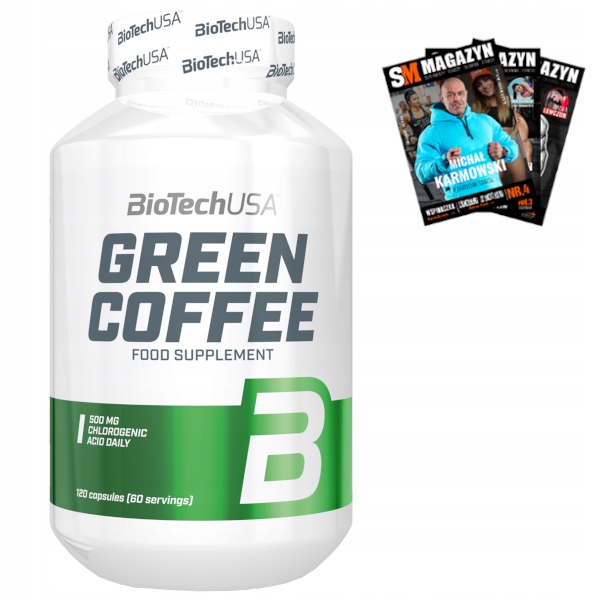 Spaľovač tuku - BIOTECH GREEN COFFEE 120 viečok GREEN COFFEE CHROME