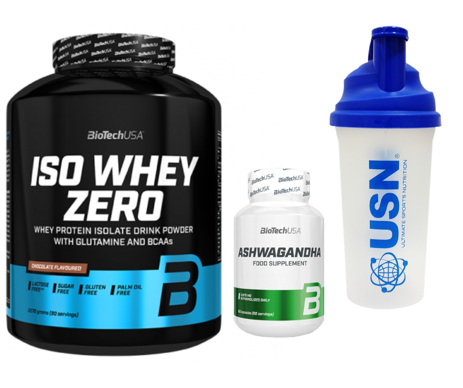 Proteín - Biotech Iso Whey Whey Zero 2270 WPI Protein Ashwagandha