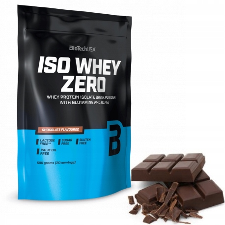 Proteín - BIOTECH ISO WHEY ZERO 500g IZOLÁT BEZ LAKTÓZY