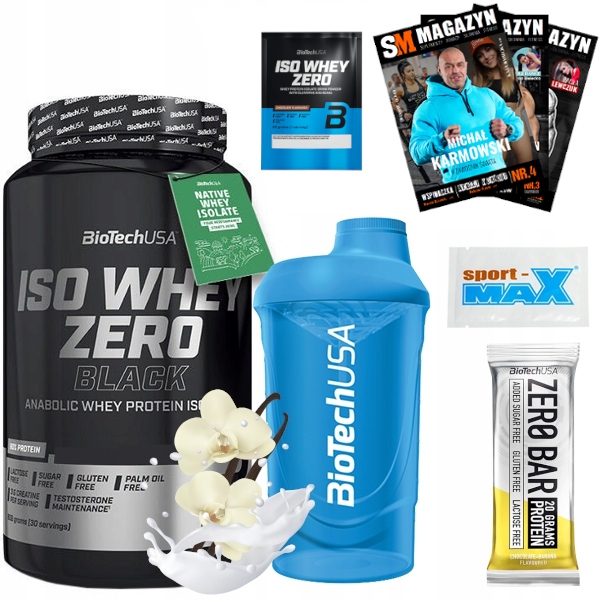 Proteín - BIOTECH ISO WHEY ZERO BLACK ISOLATE S CREATINE 908G