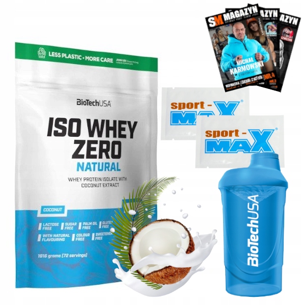 Proteín - BIOTECH ISO WHEY ZERO NATURAL 1816 G PROTEIN ISOLATE